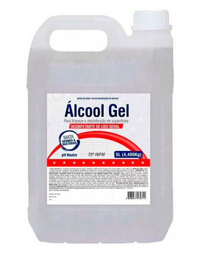 Álcool em Gel 5 Litros